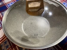 Natural Elements Woodstone Non-stick 12.5" PAN OR WOK W/GLASS LID