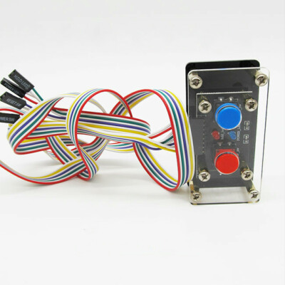 DIY Desktop Computer PC Power & Reset 2 Switch Cable & HDD Power LED Lights