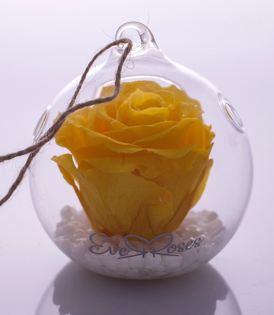 PreservedYELLOWRoseGiftBirthdayWeddingChristmasDecorLong