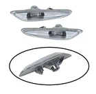 2 BMW 3 SERIES E46 SEDAN PHASE 2 SERIES 5 E60 E61 CHROME REPEATER TURN SIGNAL