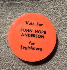 HISTORICAL Political  MILK JUG LID  JOHN ANDERSON HOPE RED Sr20D