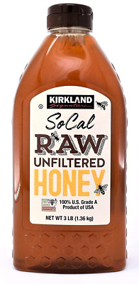 Kirkland Signature So Cal Raw Unfiltered Honey 48 oz (3 lb)