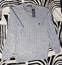 Image of Men’s French Connection Crew Neck Knit Jumper Grey Size L