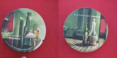Heineken for a fresher world Brauerei Bierdeckel Bier
