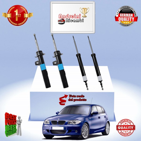 Set 4 StoßDäMpfer Vorderseite + Heck Xbmw Serie 1 120 I 120KW Von 2010-> 2012-image