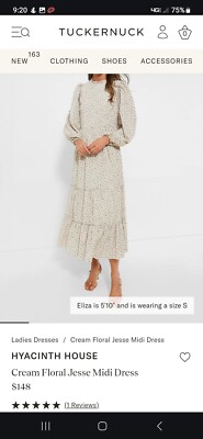 TUCKERNUCK Hyacinth House tiered floral maxi dress Med. SO PRETTY! FREE SHIPPING