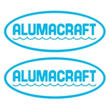 Set of 2 Vinyl Decals for Alumacraft Boat Hull Stickers. Free Shipping