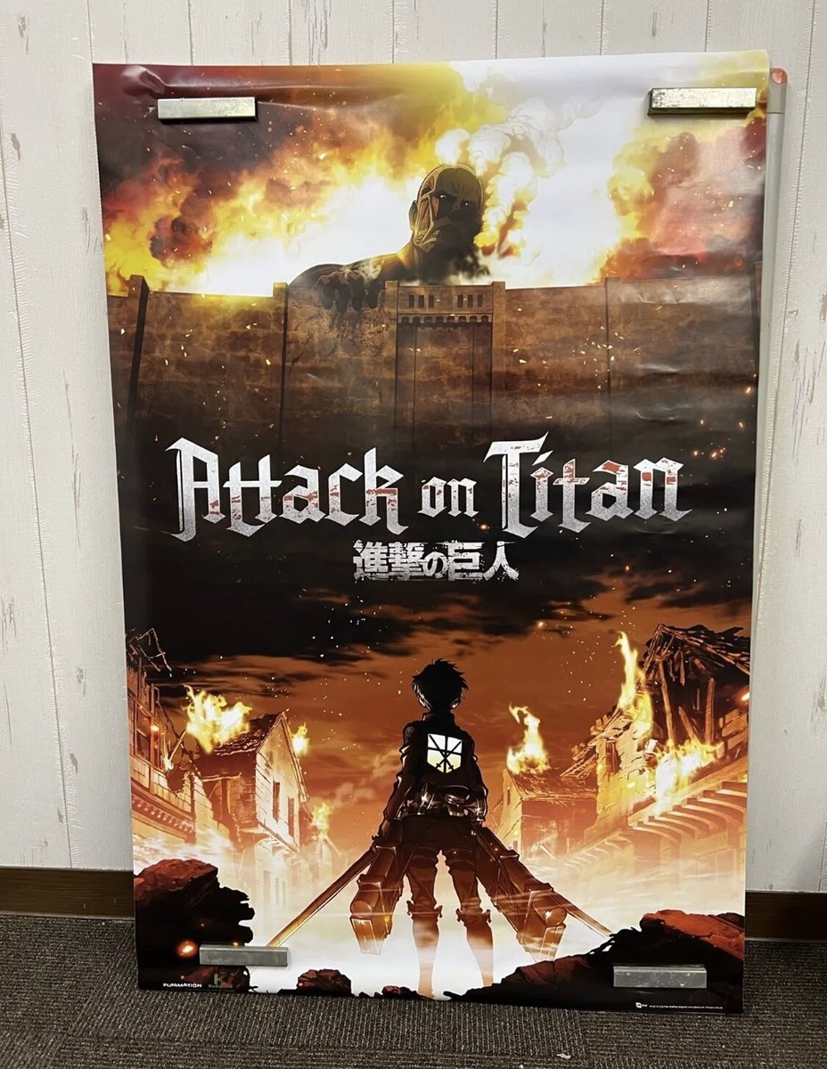 Attack On Titan Poster 91cm×61cm Flyer Eren Japan Anime NO Frame