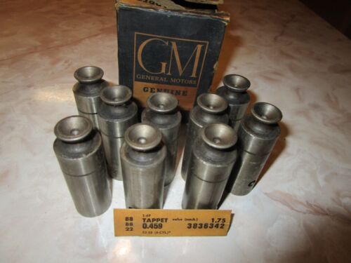 9 NOS GM 3836342 Valve Tappets 1953 1954 1955 Corvette 6 Cyl. 1954-1955 Utility - Picture 1 of 6