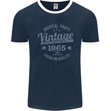 Vintage Year 60th Birthday 1965 Mens Ringer T-Shirt FotL