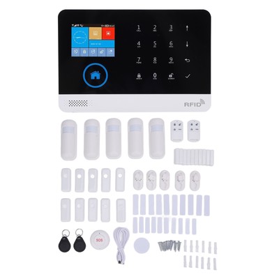 Smart Home Security System APP Alert Remote Control 2.4in TFT Screen Wireless EA