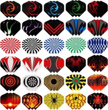 90Pcs Standard Dart Flights Set, Dart Flights for Steel Tip Darts/Soft Plastic T