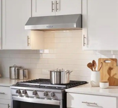 Vissani Sarela 30'' W x 7'' H 500CFM Convertible Under Cabinet Range Hood