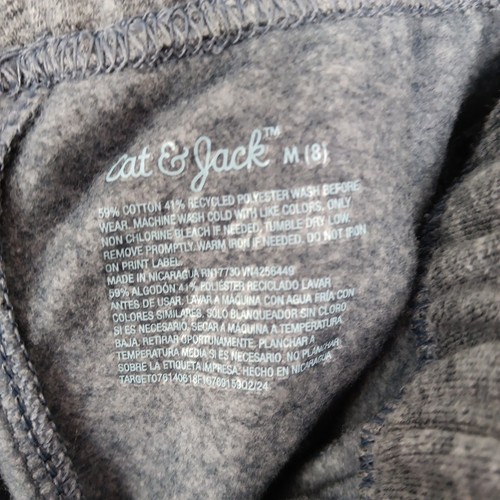 Cat & Jack Joggers Medium (8) Gray Boys Reinforced Knee Drawstring Pull On NWT - Picture 9 of 9