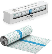 Tattoo Aftercare Bandage - 6 Inches X 2.2 Yard - Clear Adhesive Roll - Easy to A