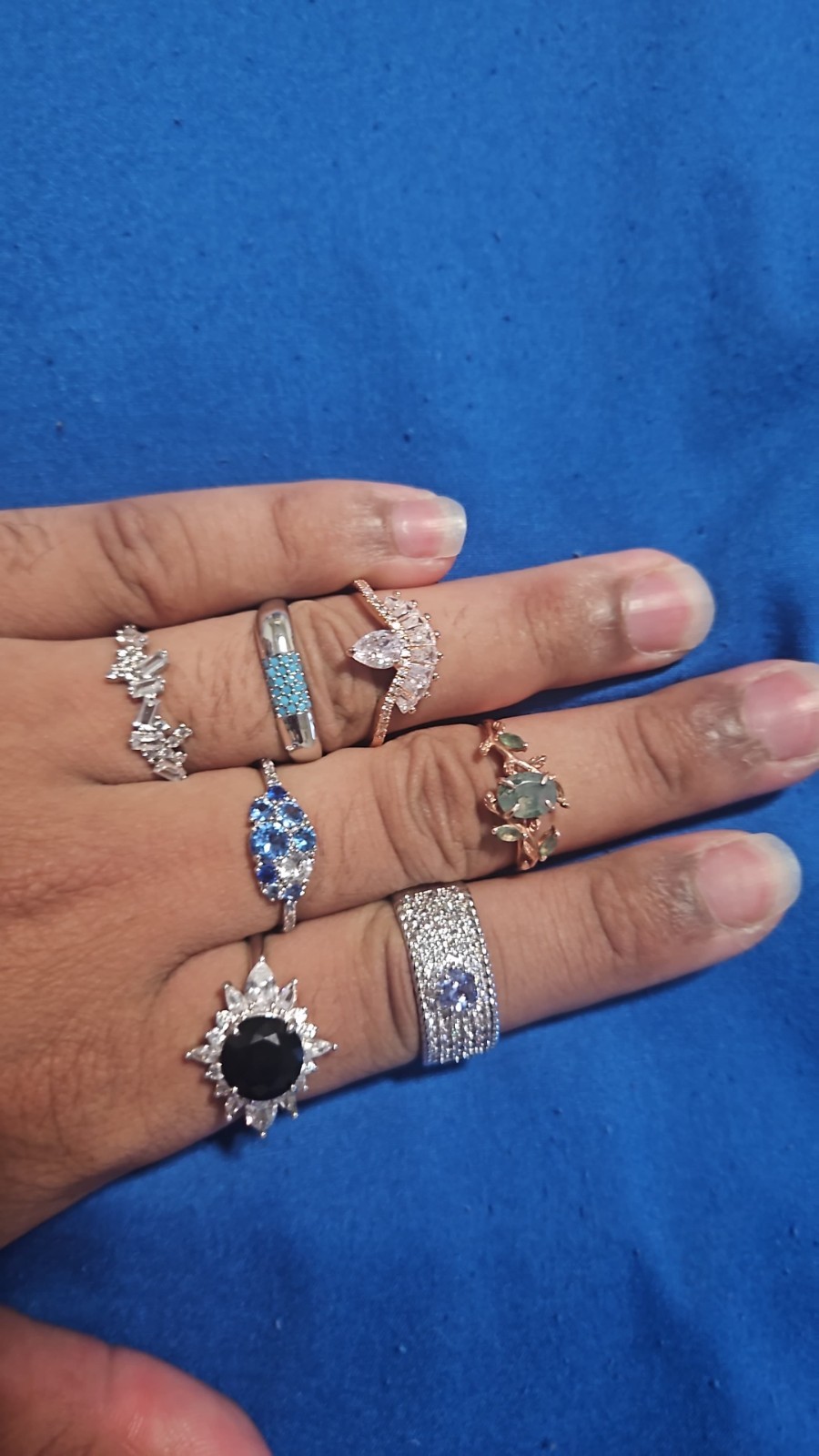 Assorted Rings Set 24 Pieces Includes Silver Colo… - image 1