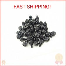 Honbay 40PCS 6 -32x5 M3.5 PC Computer Case Thumbscrews Thumb Screws Black zinc 
