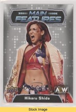 2022 AEW All Elite Wrestling Main Features Silver Hikaru Shida #MF-35 READ d9r