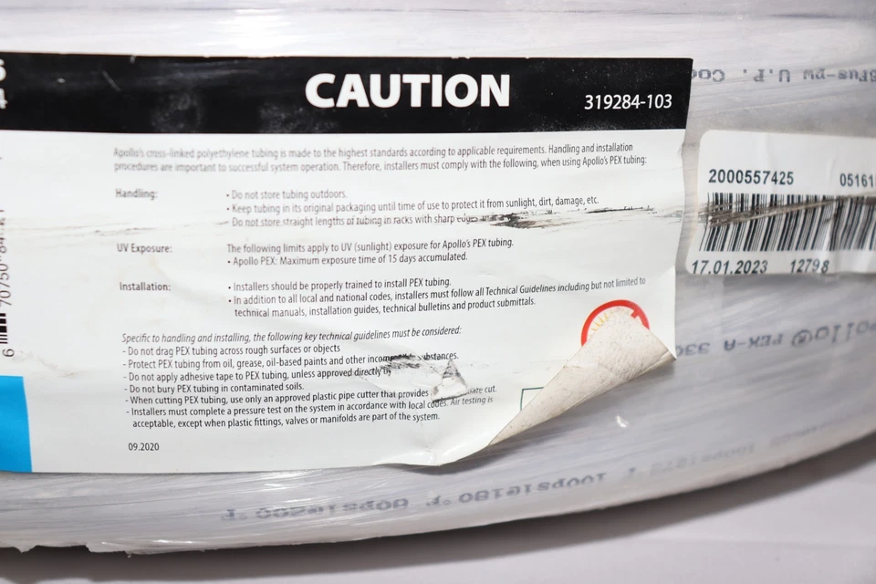 Apollo PEX Tubing 3/4" x 100 ft for Plumbing Applications - Image 3 of 4