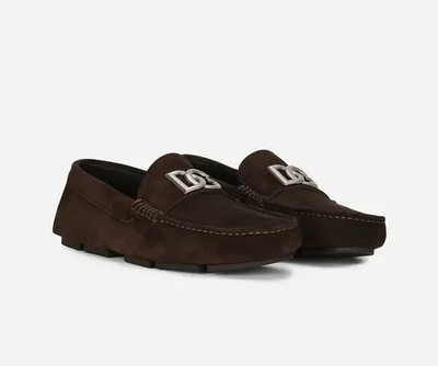 MSRP $795 Dolce & Gabbana Men's DG Leather Suede Driving Shoes, Size 11US/44 EUR
