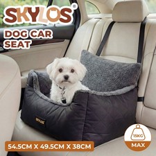 Skylos Dog Car Seat Travel Bed Carrier Pet Booster Seat Basket Portable Puppy