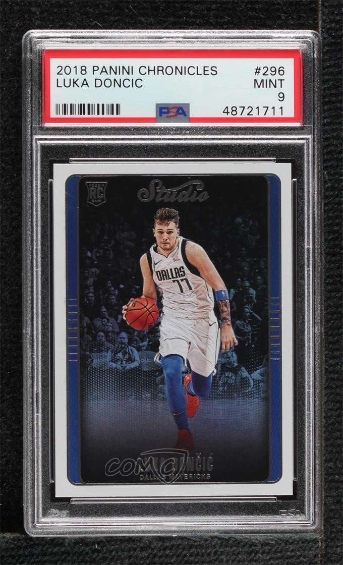 2018-19 Panini Chronicles Studio Luka Doncic #296 PSA 9 MINT oh4