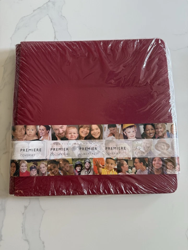 NUEVO Juego de Cubierta Creative Memories 12x12 Rojo Rubí NUEVO SELLADO Juego de Cubierta con Páginas Foto 2 de 4