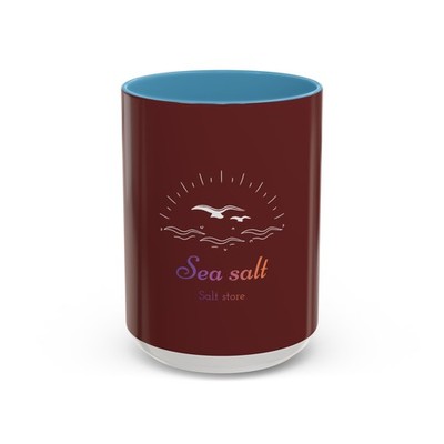 Sea Salt Seagull Waves Mug | Accent Coffee Mug