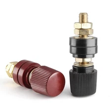 2 Pcs 3/8" Remote Battery Terminal Stud Battery Power Junction Post