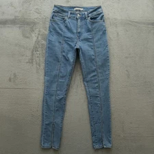 Levi's 721 Jeans Womens Size 29 Blue High-Rise Skinny Denim 29.5" Inseam Stretch