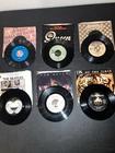 6 Rock N Roll 45s Queen Kiss Beatles CCR Survivor Van Halen
