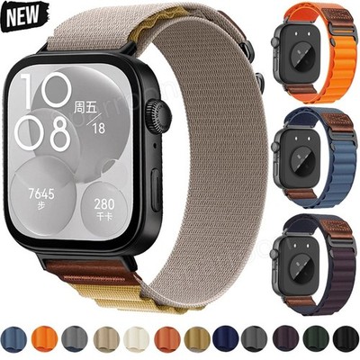 Sport Loop Nylon Watch Band Strap Replacement for Huawei Watch Fit 3 4 5 Pro