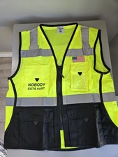 ML Kishigo Men's Class 2 High Visibility Professional Surveyor's Vest - Lime,