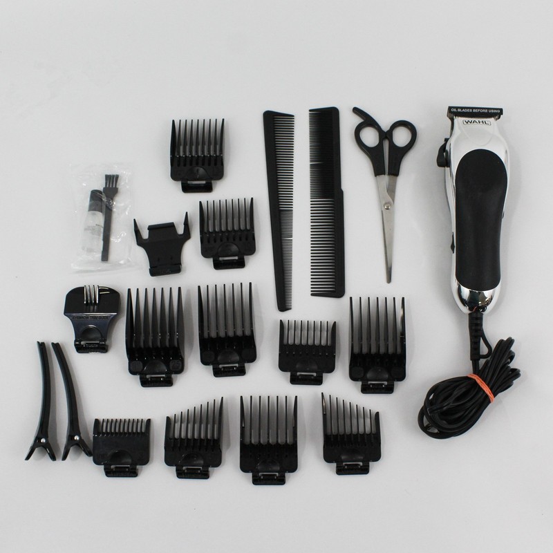 Wahl Deluxe Chrome Pro Model MC3 Hair Clipper Kit