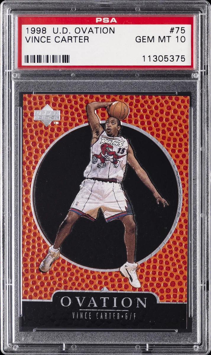 Vince Carter Basketball Grade 10 Rookie Sports Trading Cards