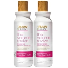Raw Sugar The Volume Revive Shampoo and Conditioner Strawberry White Tea Nettle