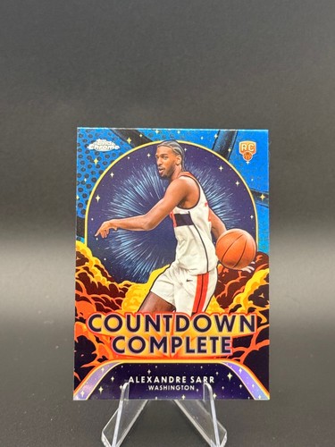 Alexandre Sarr #CC-12 2024 Topps Chrome Countdown Complete card