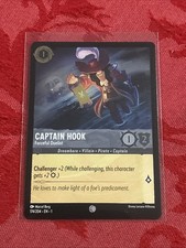 FOIL Lorcana First Chapter - Captain Hook - Forceful Duelist - 174/204 FOIL
