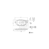 Febi Bilstein Bremsbelagsatz, Scheibenbremse 196513 FüR CitroËN Opel Peugeot