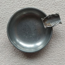 Zinn Aschenbecher, gepunzt, Durchmesser ca. 6,5 cm