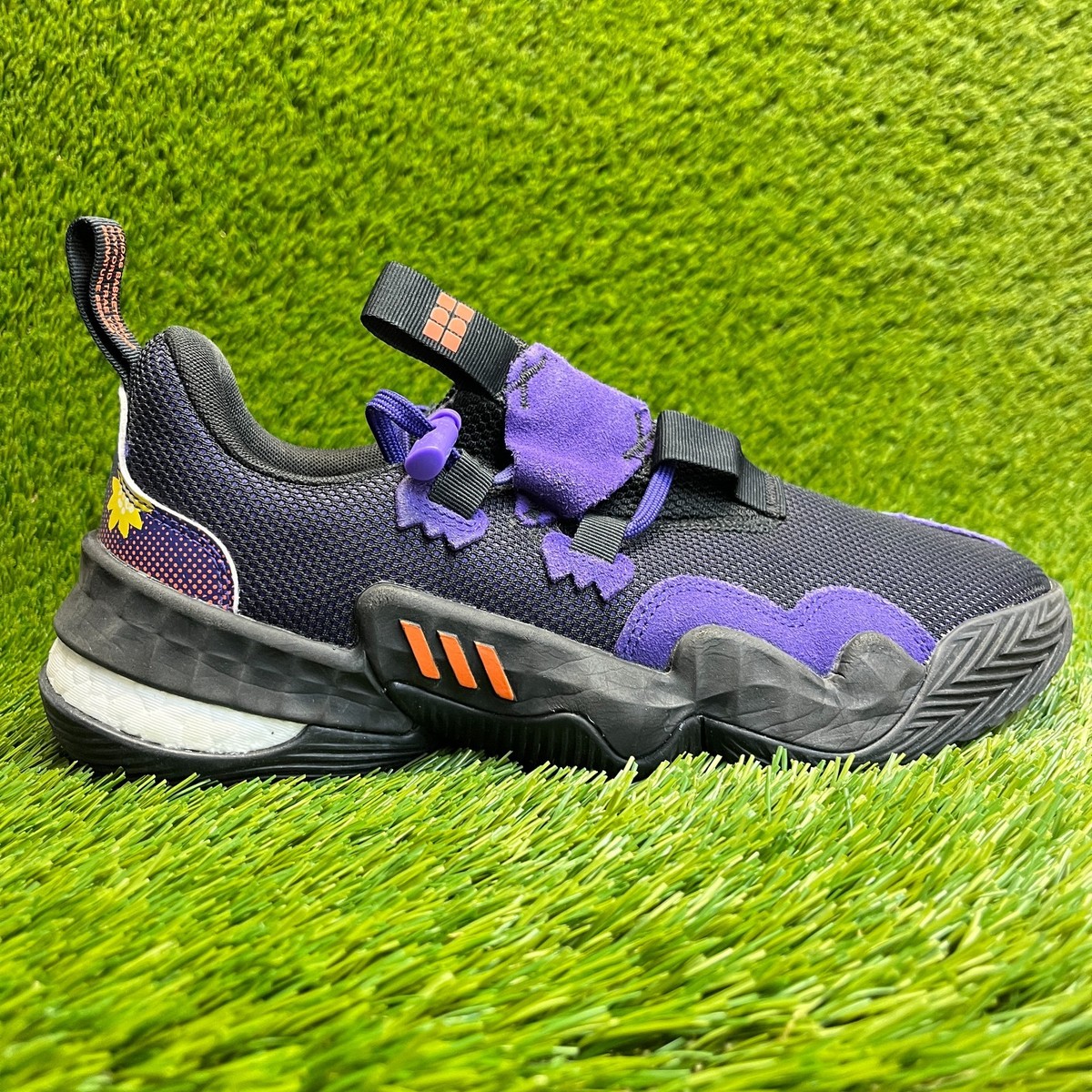 Adidas Trae Young 1 Mens Size 8 Black Purple Running Basketball