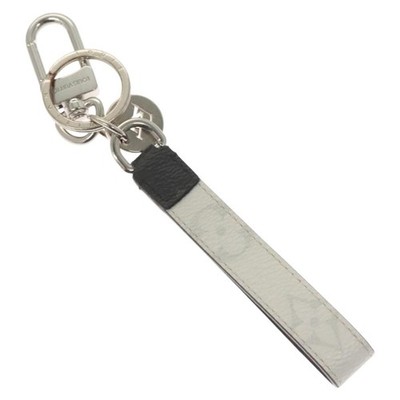 LOUIS VUITTON Eclipse Porte Cles Dragonne Key Holder White M64168