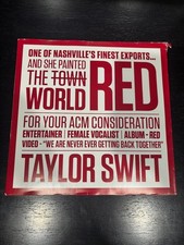 Rare Taylor Swift Red Original Recording Promo Vinyl Big Machine Records 2012