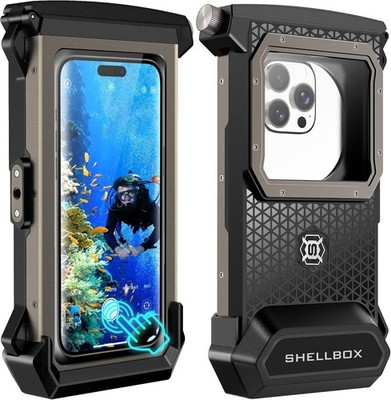 ShellBox wasserdichte Handyhülle Universal Unterwasser | 30M Tauchen | 5th Gen.