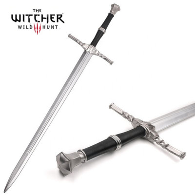 Handmade Geralt of Rivia's Sword from The Witcher saga with Detailed Scabbard