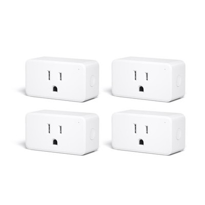 THIRDREALITY ZigBee Smart Plug 4 Pack with Real-time Energy White