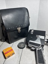 Vintage Bell Howell Autoload Zoom Reflex 8mm Movie Camera w/Case Film Unteste