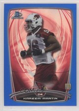 2014 Bowman Chrome Blue Refractor 153/199 Kareem Martin #173 1s8