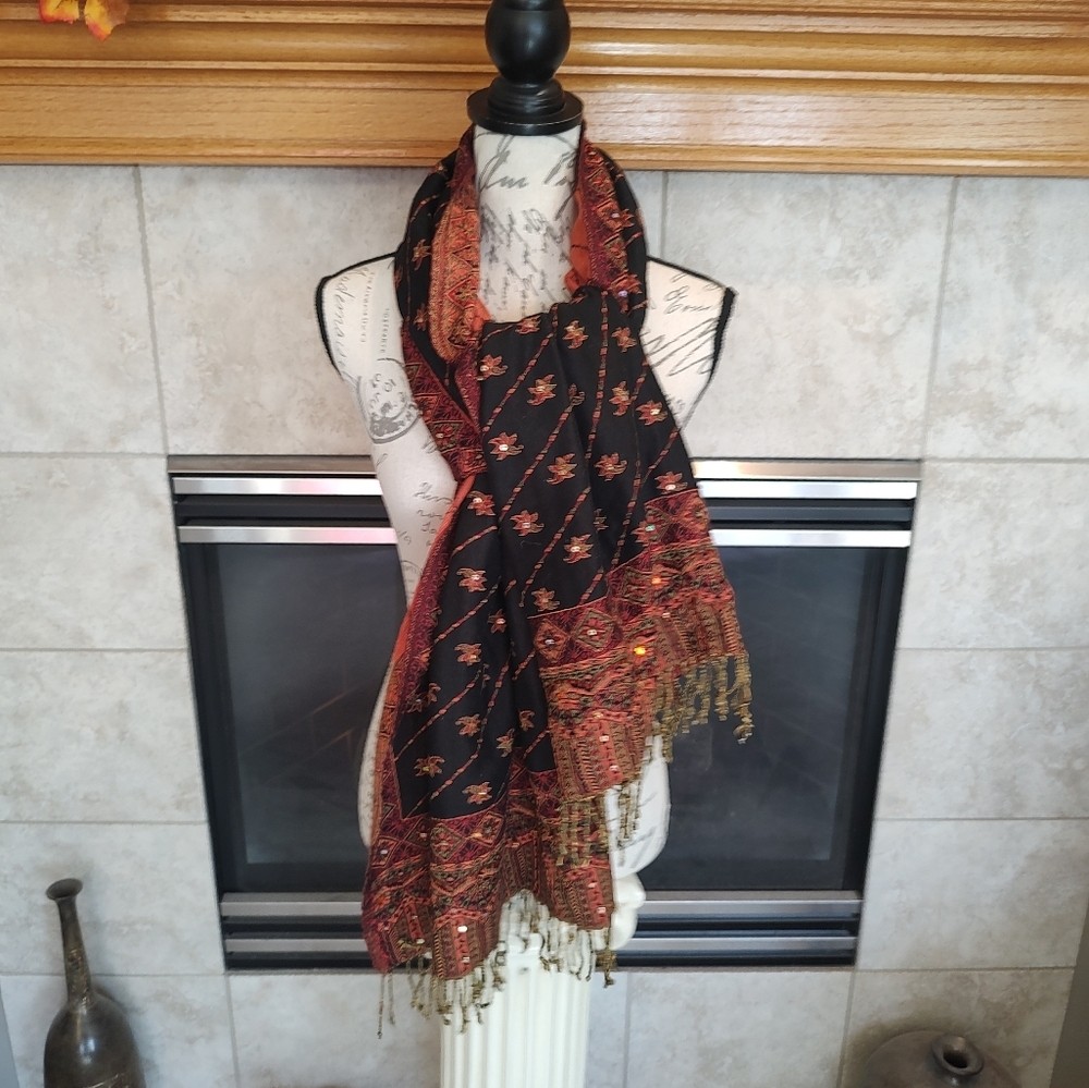 Fall Table Runner OR Pashmina Wrap! - image 3