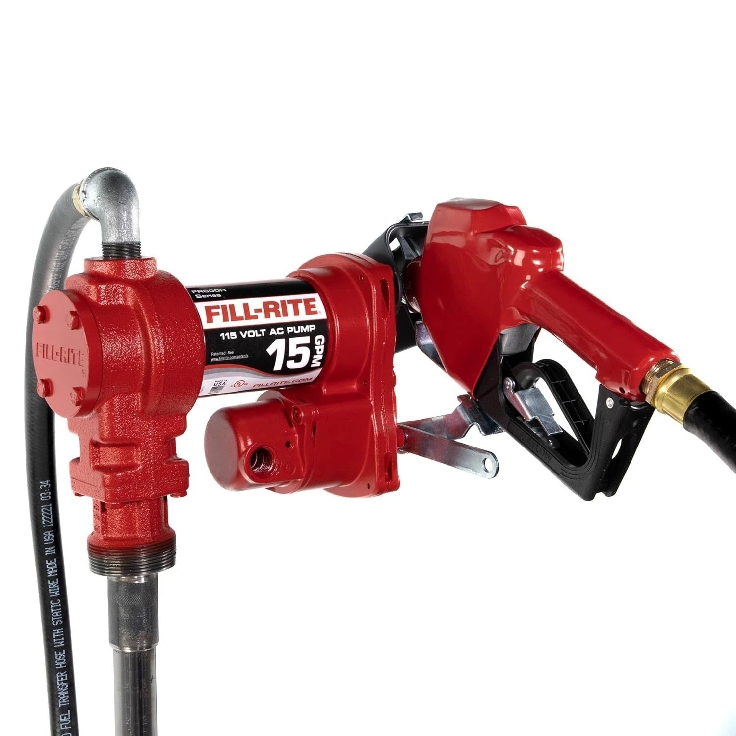 Fill-Rite FR610HA Auto Fuel Transfer Pump, 115V AC, 15 GPM Max. Flow Rate 1/6 Hp